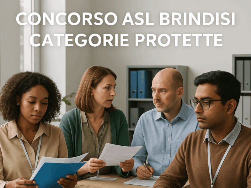 Concorso ASL Brindisi Categorie Protette 2025