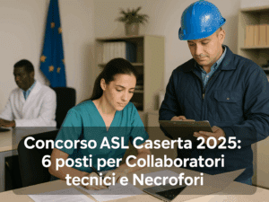 Concorso ASL Caserta 2025 6 posti per Collaboratori tecnici e Necrofori