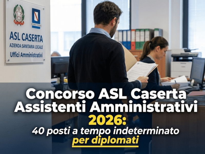 Concorso ASL Caserta Assistenti Amministrativi 2026