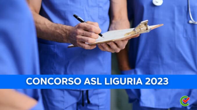 Concorso ASL Liguria 2023 - 436 posti per infermieri