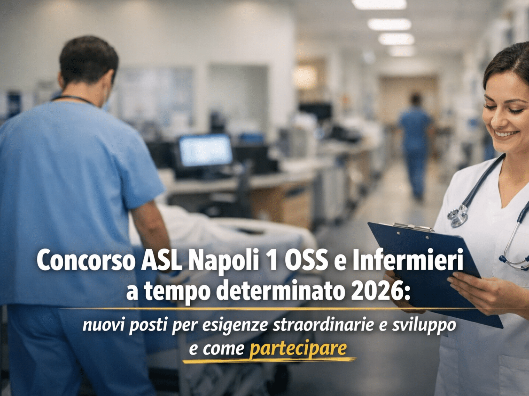 Concorso ASL Napoli 1 Centro OSS e Infermieri a tempo determinato 2026