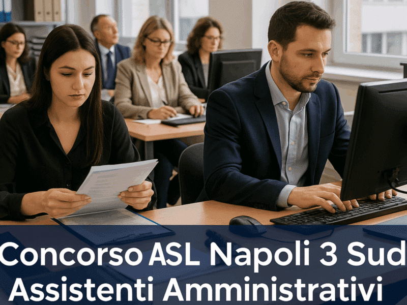 Concorso ASL Napoli 3 Sud Assistenti Amministrativi 2025