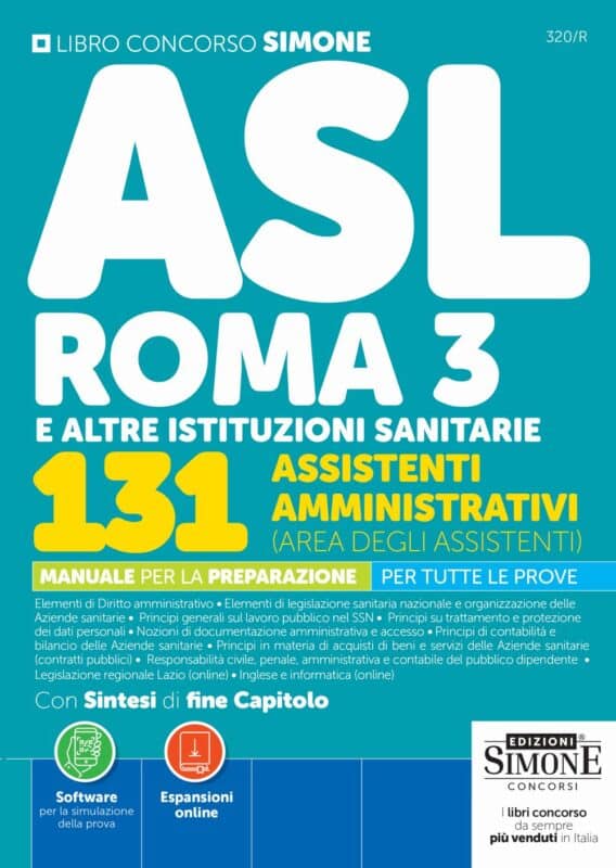 Manuale Concorso ASL Roma 3 Assistenti Amministrativi 2026 – Per la preparazione