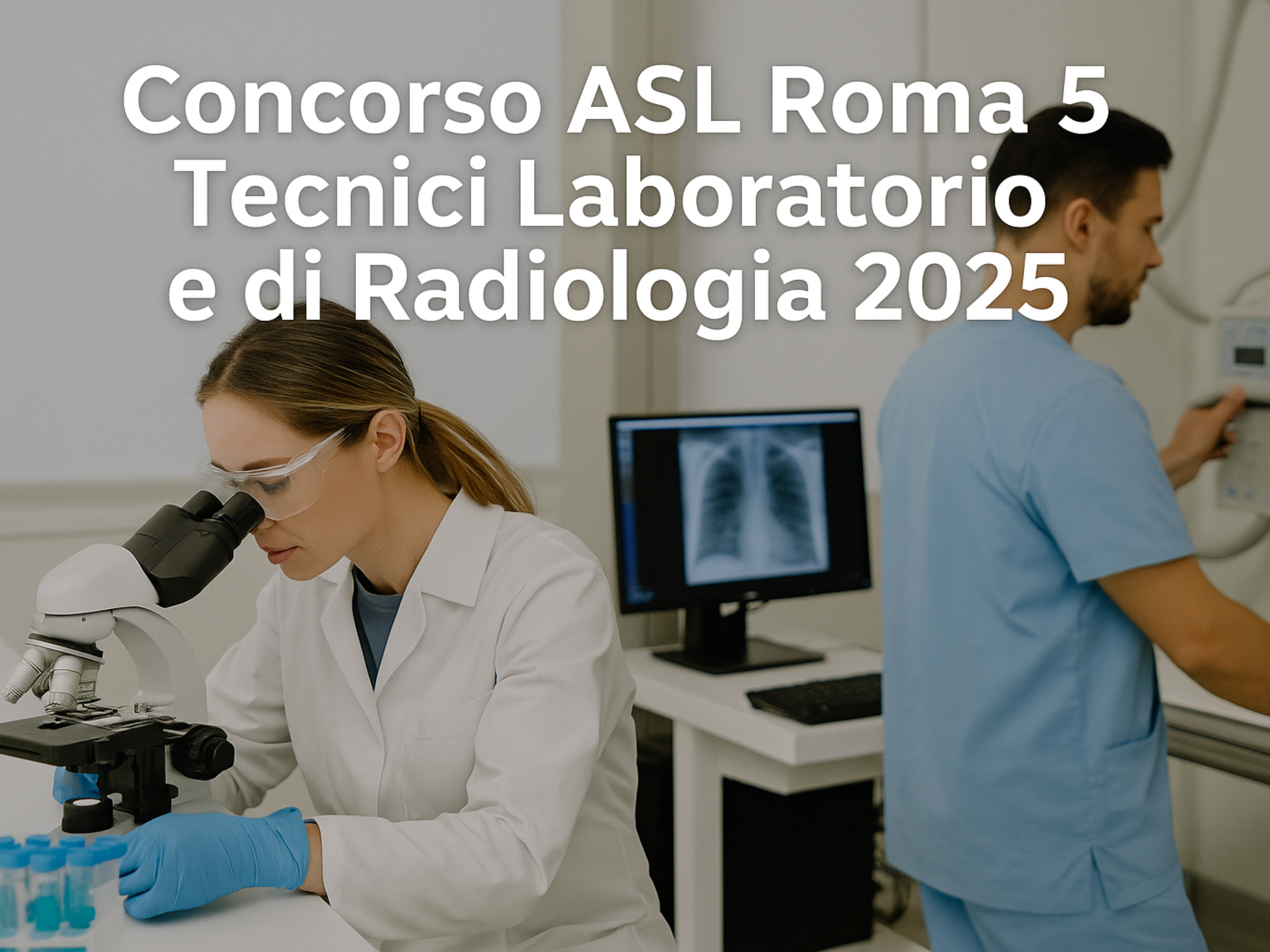 Concorso ASL Roma 5 per Tecnici di Radiologia Medica e Laboratorio Biomedico 2025 - 24 posti disponibili