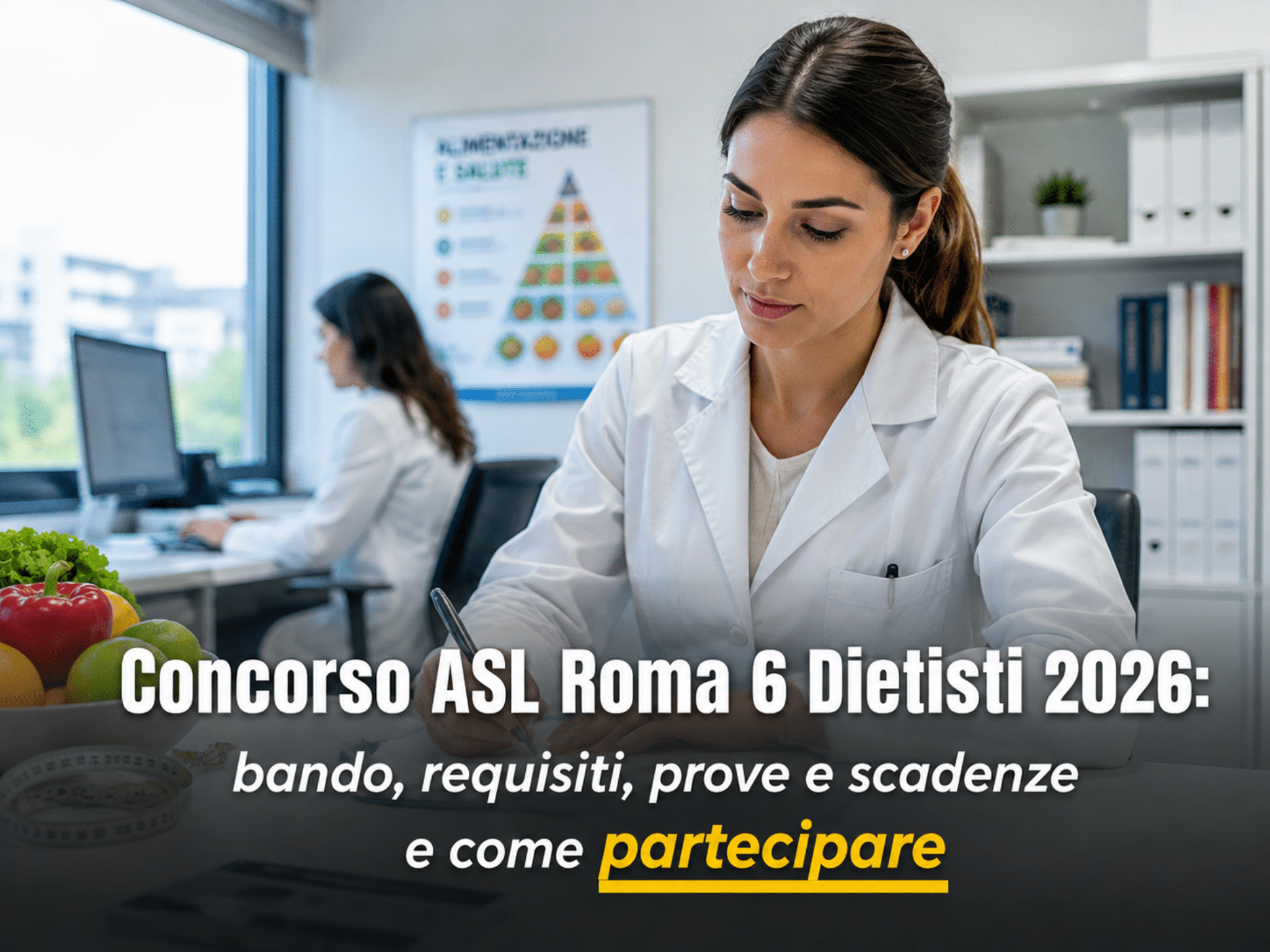 Concorso ASL Roma 6 Dietisti 2026: 4 posti a tempo indeterminato