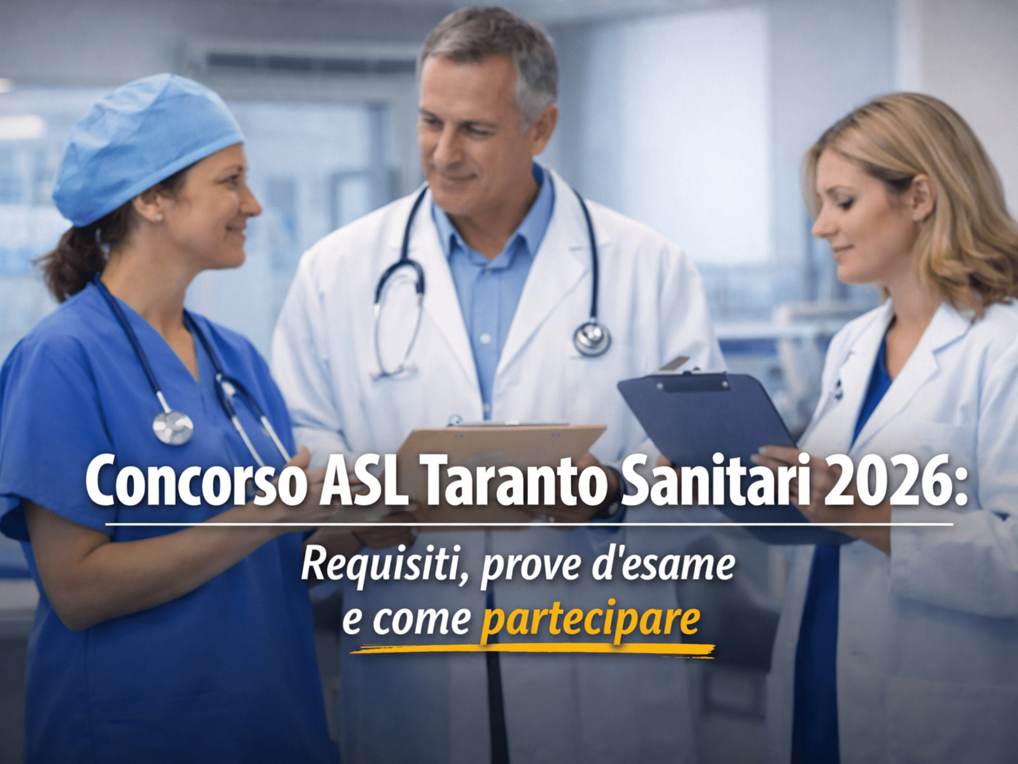 Concorso ASL Taranto Sanitari 2026: 48 posti a tempo indeterminato