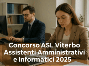 Concorso ASL Viterbo Assistenti Amministrativi e Informatici 2025 10 posti per categorie protette