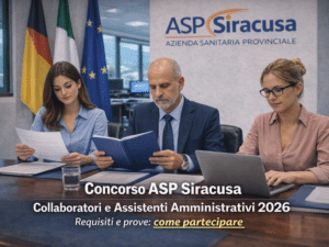 Concorso ASP Siracusa Collaboratori e Assistenti Amministrativi 2026 11 posti a tempo indeterminato