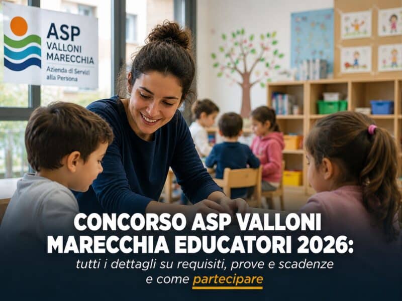 Concorso ASP Valloni Marecchia Educatori 2026 9 posti a tempo indeterminato