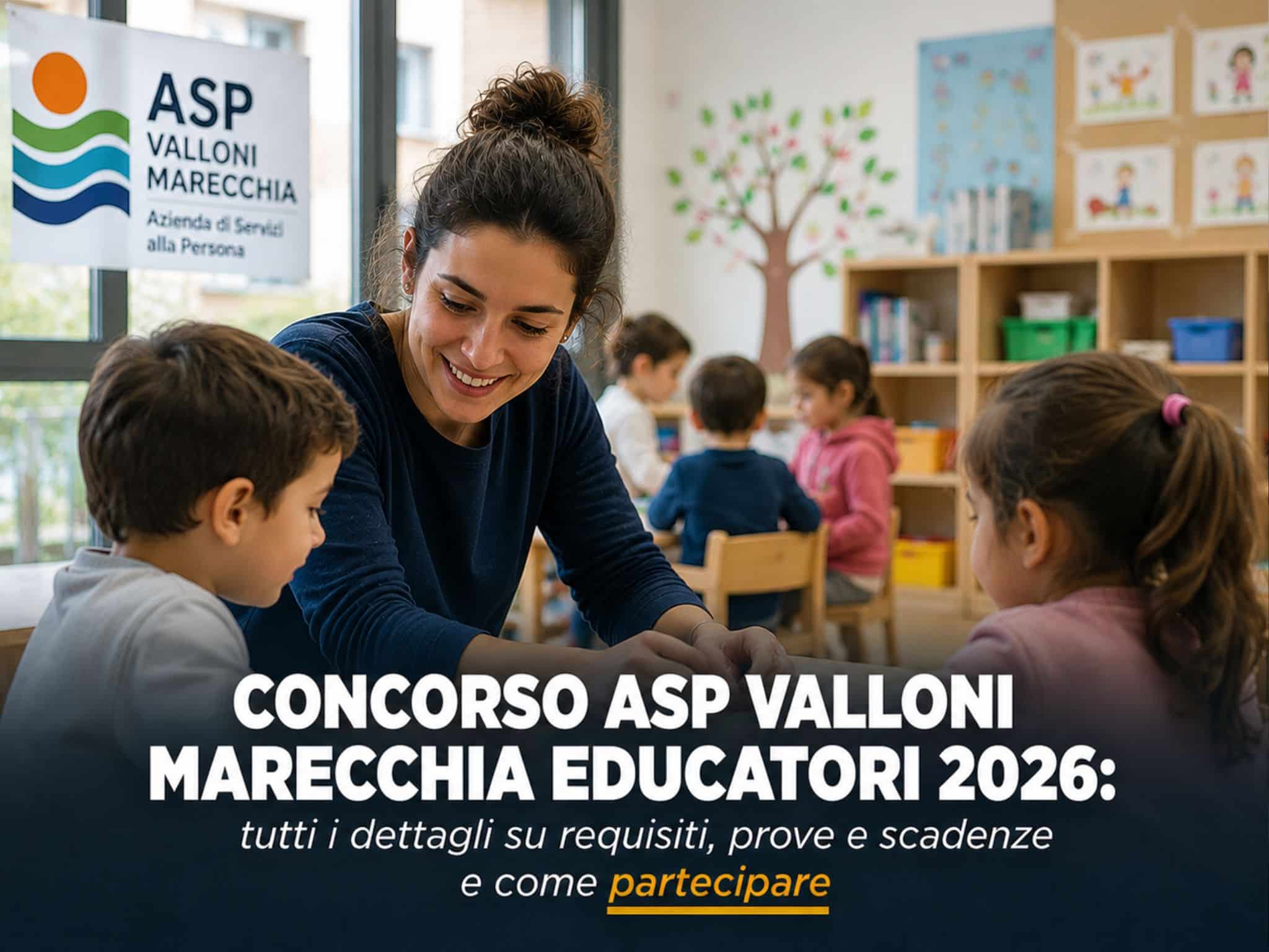 Concorso ASP Valloni Marecchia Educatori 2026: 9 posti a tempo indeterminato