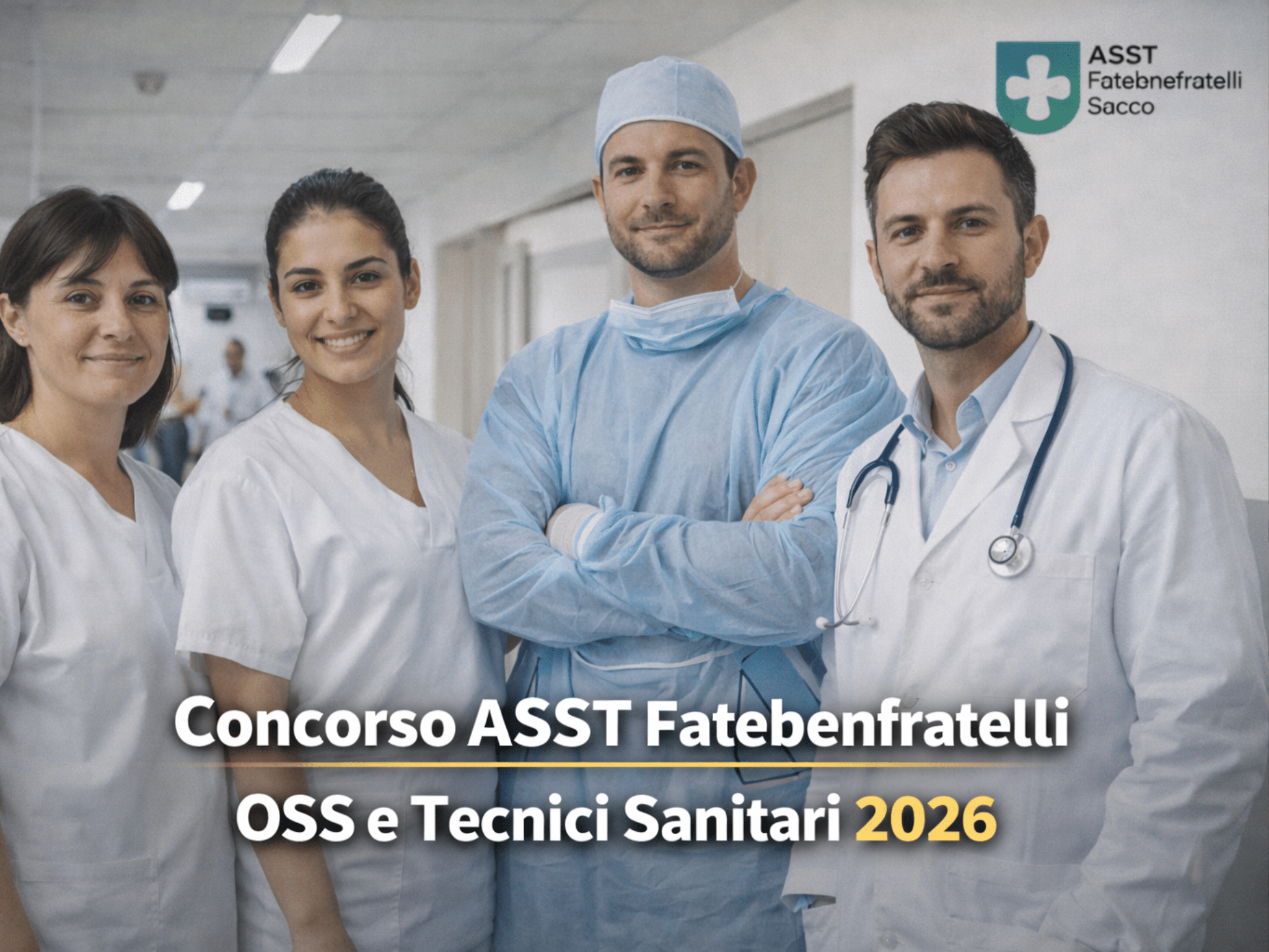 Concorso ASST Fatebenefratelli OSS e Tecnici Sanitari 2026 - 22 posti a tempo indeterminato