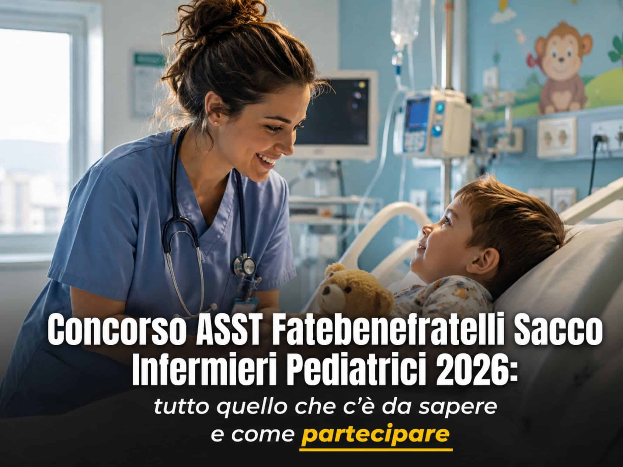 Concorso ASST Fatebenefratelli Sacco Infermieri Pediatrici 2026: 20 posti a tempo indeterminato