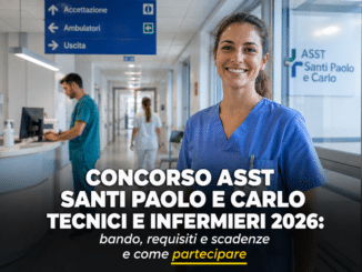 Concorso ASST Santi Paolo e Carlo Tecnici e Infermieri 2026 150 posti a tempo indeterminato