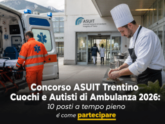 Concorso ASUIT Trentino Cuochi e Autisti di Ambulanza 2026