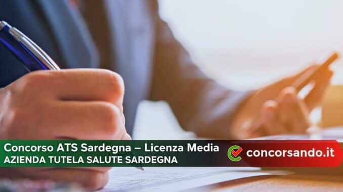 Concorso ATS Sardegna Concorso ATS Sardegna