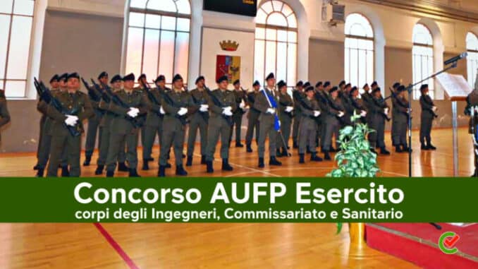 Concorso AUFP Esercito 2023