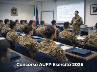Concorso AUFP Esercito 2026 60 posti per vari corpi