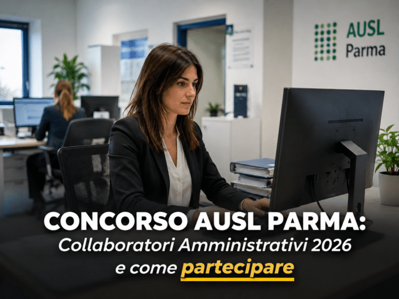 Concorso AUSL Parma Collaboratori Amministrativi 2026 - 5 posti a tempo indeterminato