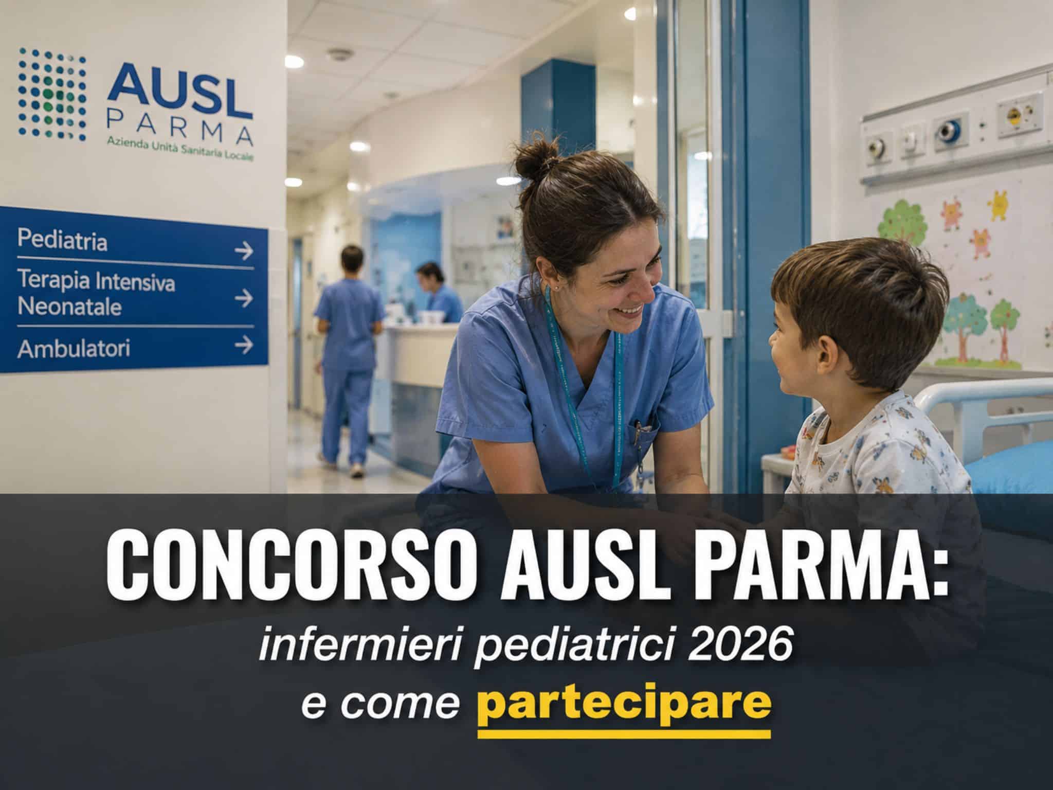 Concorso AUSL Parma Infermieri Pediatrici 2026: 44 posti a tempo indeterminato