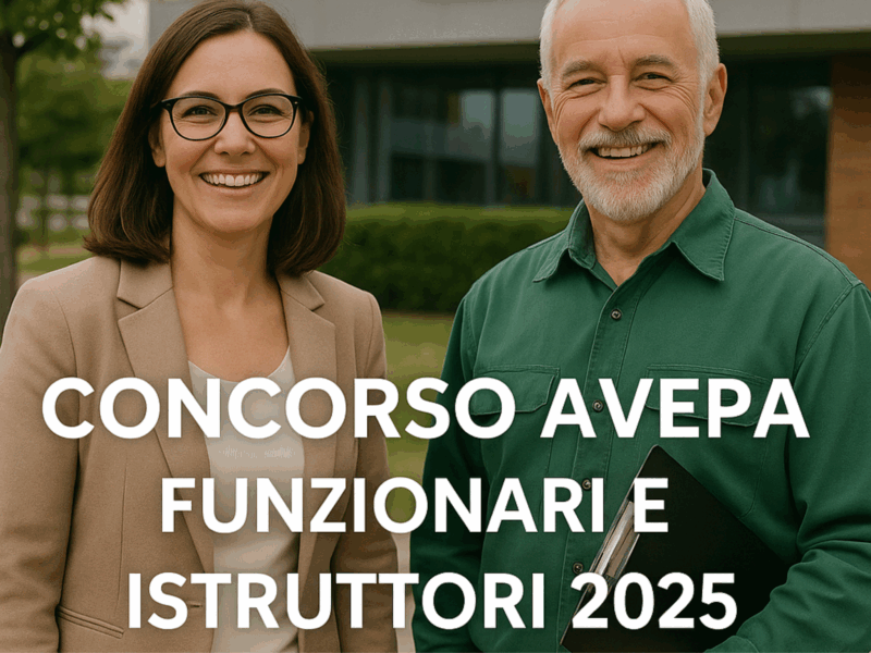 Concorso AVEPA Funzionari e Istruttori 2025