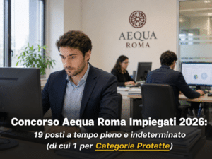 Concorso Aequa Roma Impiegati 2026 19 posti