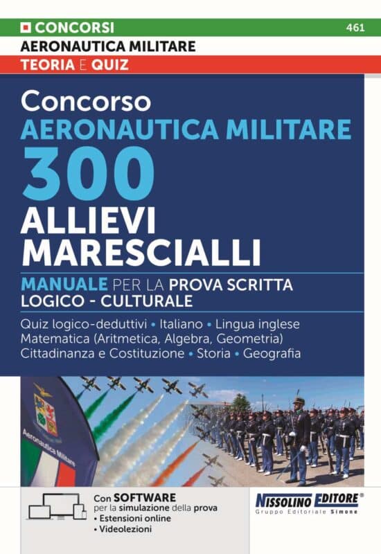 Manuale Concorso Allievi Marescialli Aeronautica Militare – Teoria e Quiz