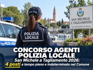 Concorso Agenti Polizia Locale San Michele Tagliamento 2026