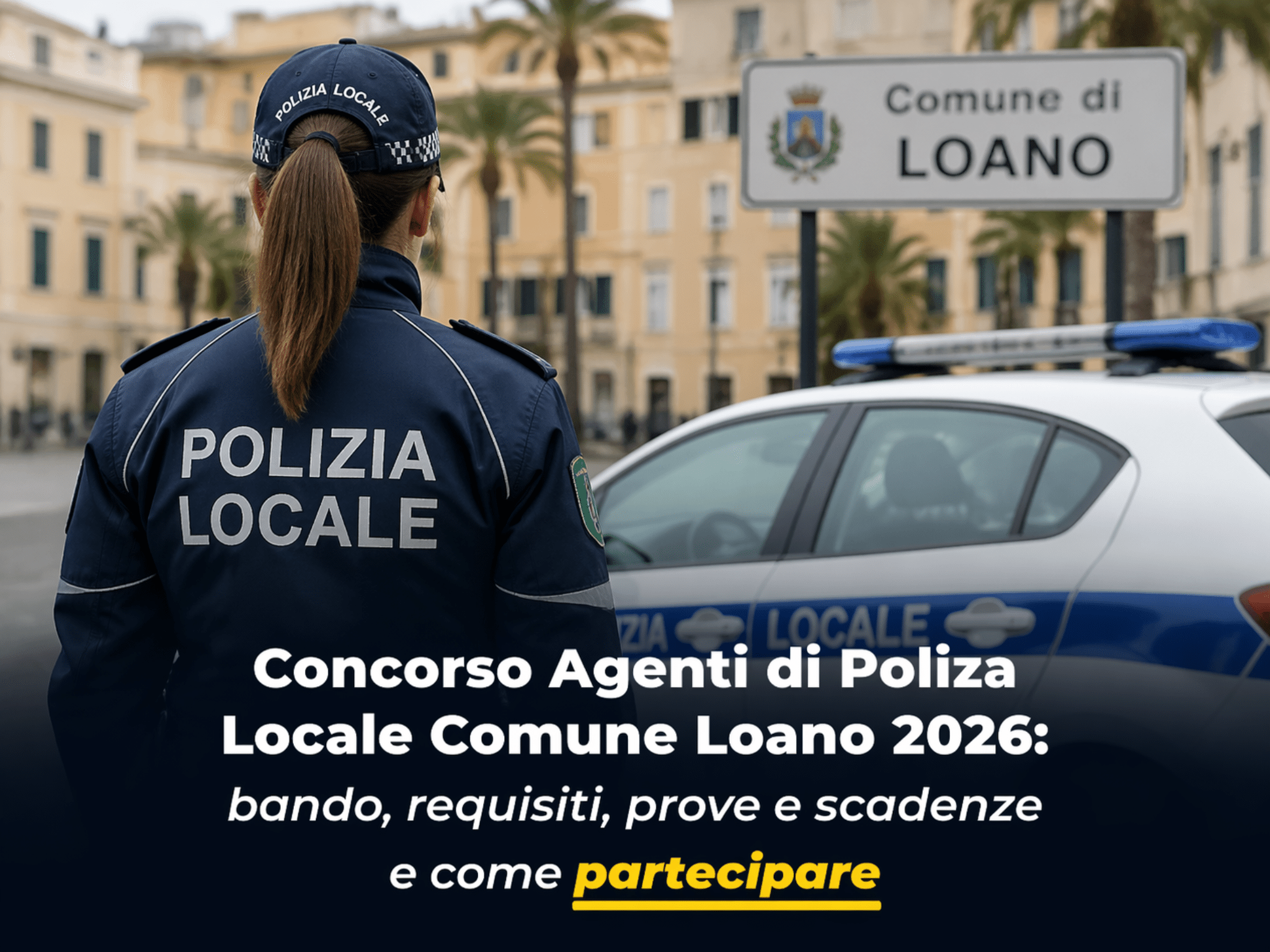 Concorso Agenti di Polizia Locale Comune Loano 2026