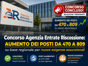 Concorso Agenzia Entrate Addetti Riscossione Aumento dei posti