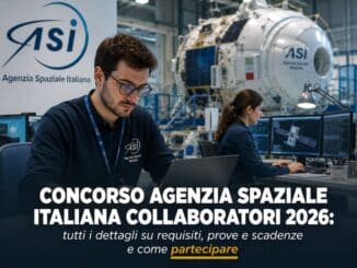 Concorso Agenzia Spaziale Italiana Collaboratori 2026 6 posti per categorie protette