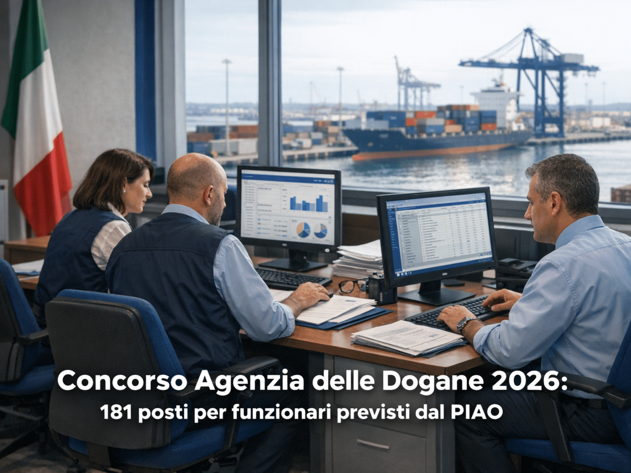 Concorso Agenzia delle Dogane 2026 - 181 posti per funzionari previsti nel PIAO