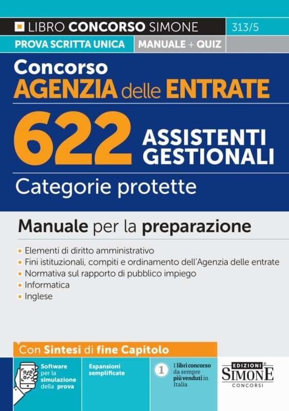 Manuale Concorso Agenzia delle Entrate Assistenti Gestionali Categorie Protette – Per la preparazione