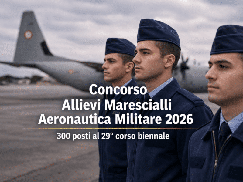 Concorso Allievi Marescialli Aeronautica Militare 2026