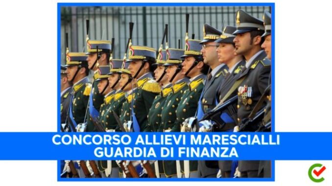 Concorso Allievi Marescialli Guardia di Finanza 2024