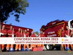 Concorso Ama Roma 2023 - 100 posti per addetti spazzamento e raccolta