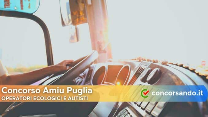 Concorso Amiu Puglia Concorso Amiu Puglia