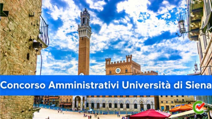 Concorso Amministrativi Università di Siena