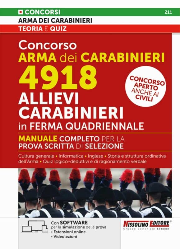Manuale Concorso Carabinieri 2025 – Per la preparazione