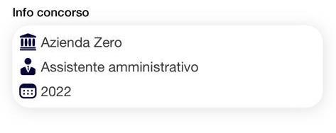 Concorso Assistenti Amministrativi Azienda Zero Banca Dati