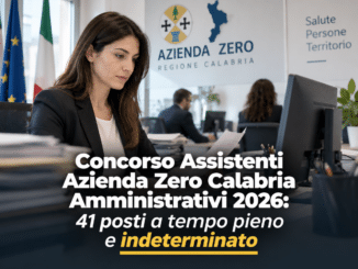 Concorso Assistenti Azienda Zero Calabria Amministrativi