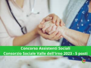 Concorso Assistenti Sociali Consorzio Sociale Valle dell'Irno 2023 - 5 posti