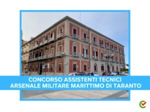 Concorso Assistenti Tecnici Arsenale Militare Marittimo di Taranto - Prova pratica finale