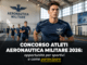 Concorso Atleti Aeronautica Militare 2026 20 posti per Volontari in Ferma prefissata triennale