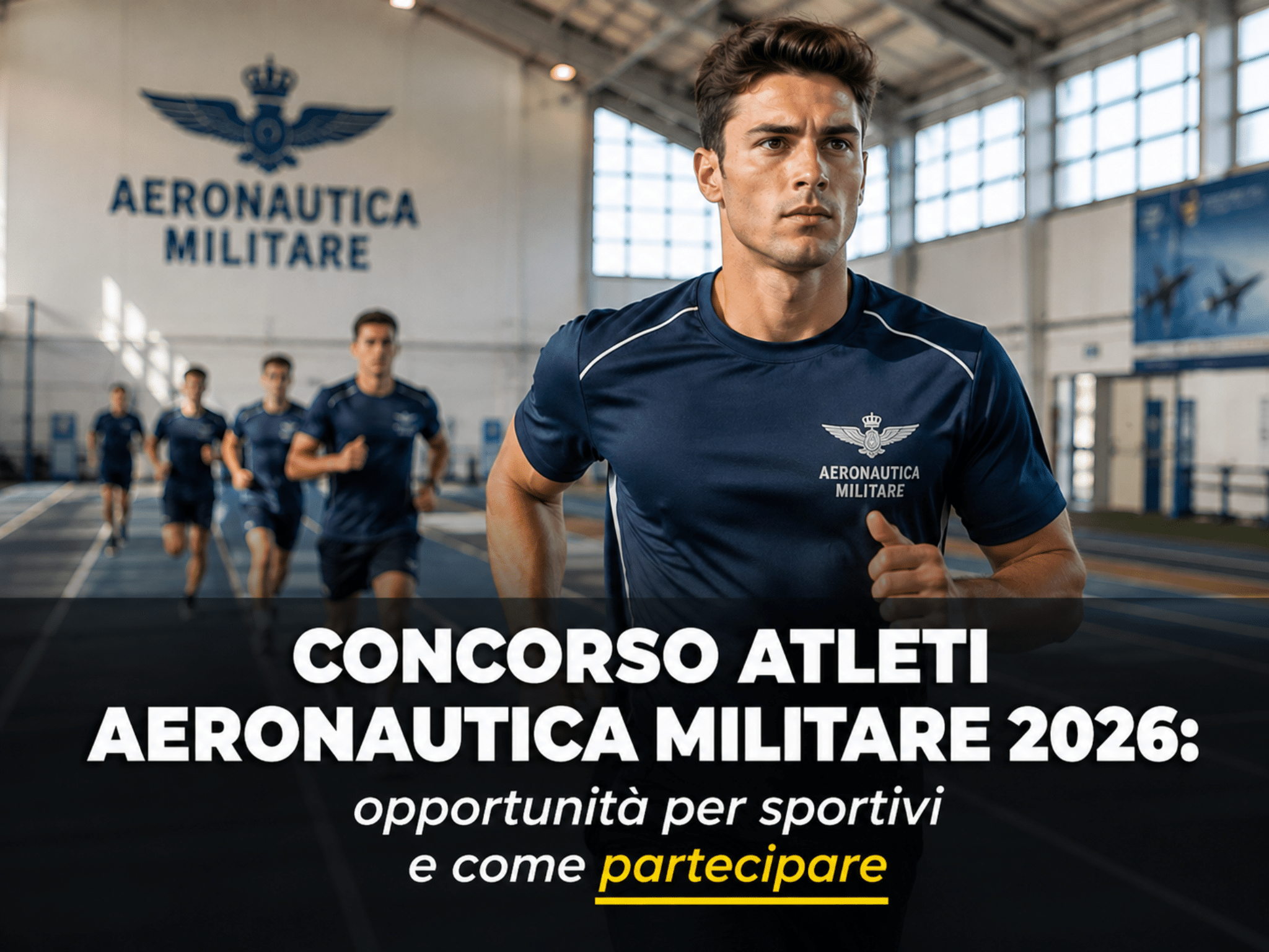 Concorso Atleti Aeronautica Militare 2026: 20 posti per Volontari in Ferma prefissata triennale