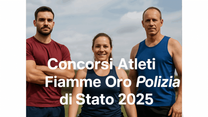 Concorso Atleti Fiamme Oro Polizia di Stato 2025 - 28 posti con licenza media