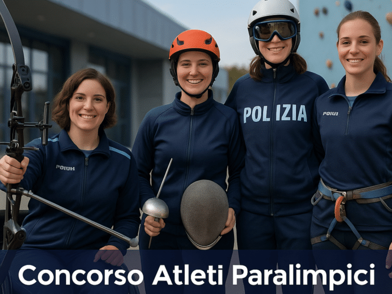 Concorso Atleti Paralimpici Polizia di Stato 2026