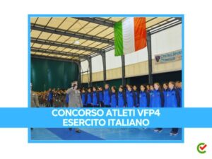 Concorso Atleti VFP4 Esercito italiano 2024 - 29 posti per diplomati