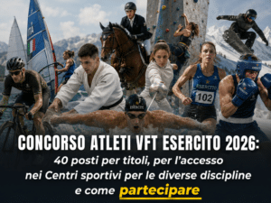 Concorso Atleti VFT Esercito 2026 40 posti
