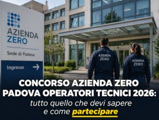 Concorso Azienda Zero Padova Operatori Tecnici 2026 9 posti a tempo indeterminato