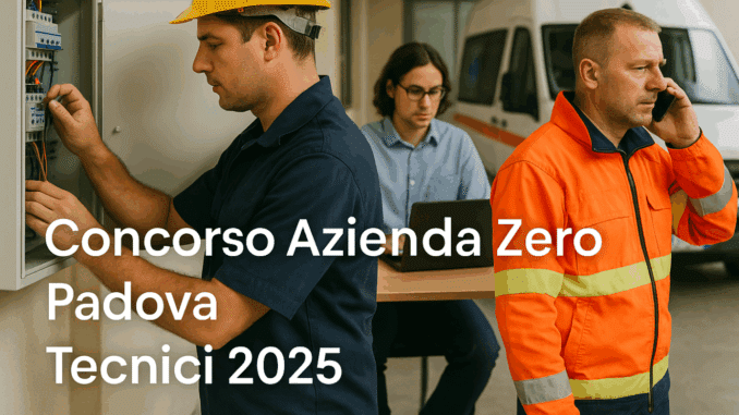 Concorso Azienda Zero Padova Tecnici 2025
